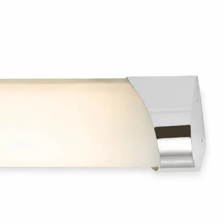 LED Bad Wandleuchte Spiegelleuchte 25 cm Chrom – Milchglas – 5,5W 450 lm – IP23 – SPLASH