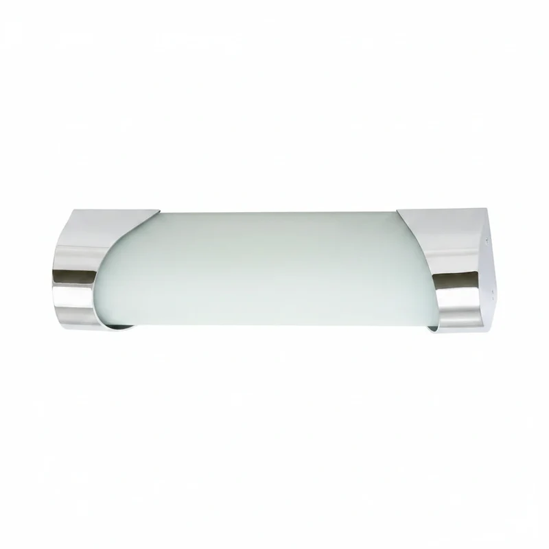 LED Bad Wandleuchte Spiegelleuchte 25 cm Chrom – Milchglas – 5,5W 450 lm – IP23 – SPLASH