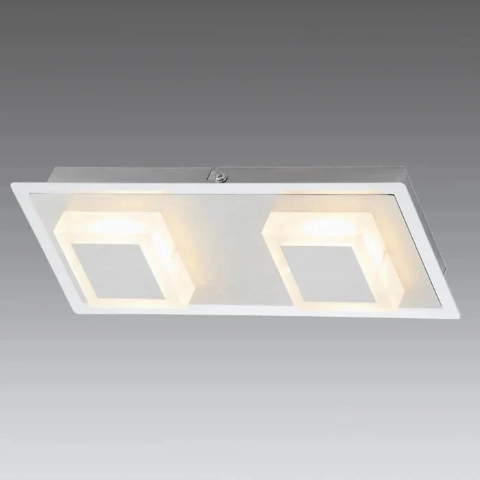 Kleine LED Wand- & Deckenleuchte Aufputz-Spot rechteckig