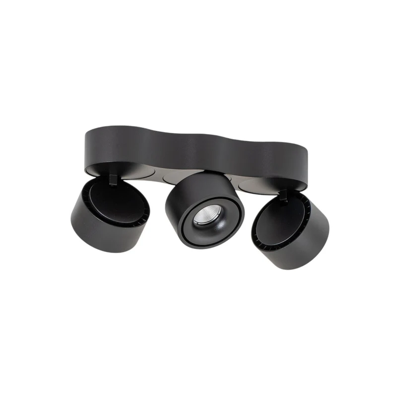B-Ware Arcchio Deckenleuchte Rotari LED Lampe dimmbar 3-flammig schwarz 32,4x10cm