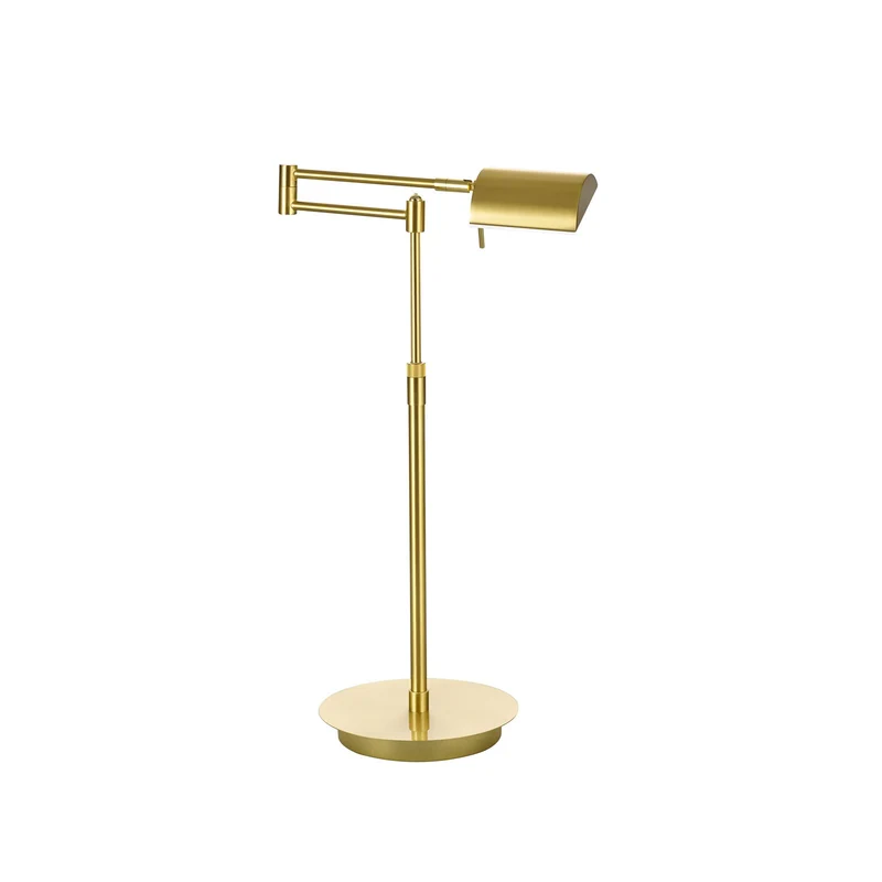B-Ware HELL LED Tischleuchte Graz Lampe dimmbar messing höhenverstellbar 60cm warmweiß