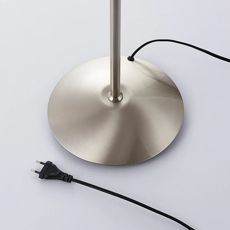 B-Ware Lindby Stehlampe Gwendolin LED Lampe Leuchte höhenverstellbar alabaster nickel