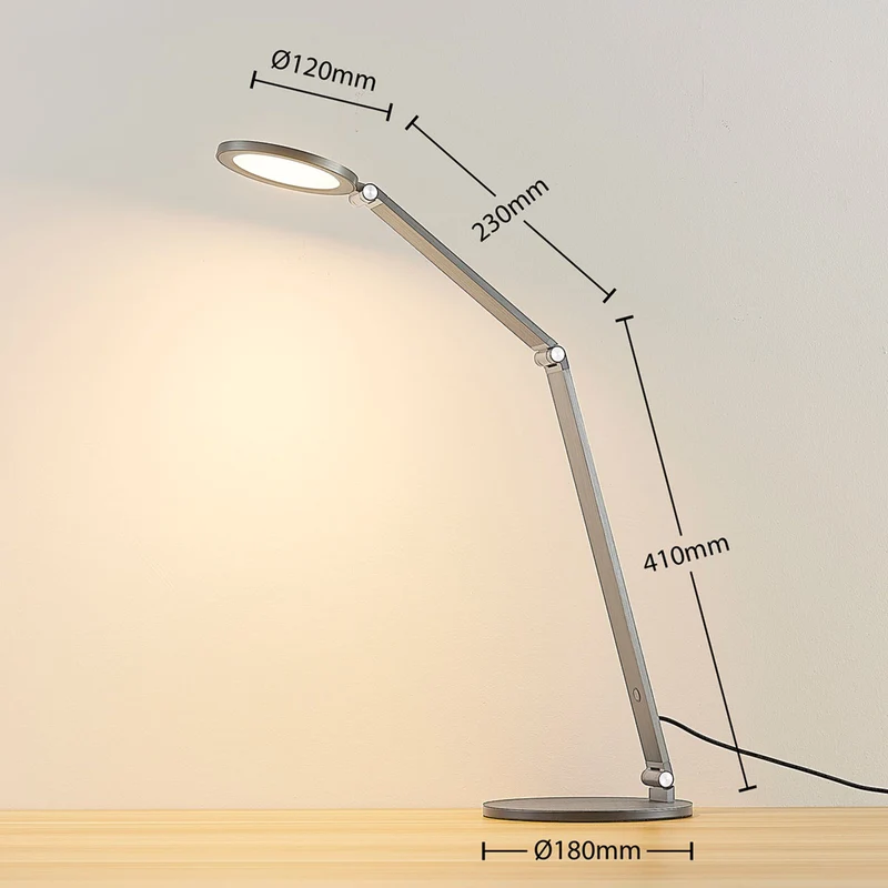 B-Ware Lucande LED-Schreibtischlampe Mion Schreibtischleuchte Nachttischlampe Dimmer740