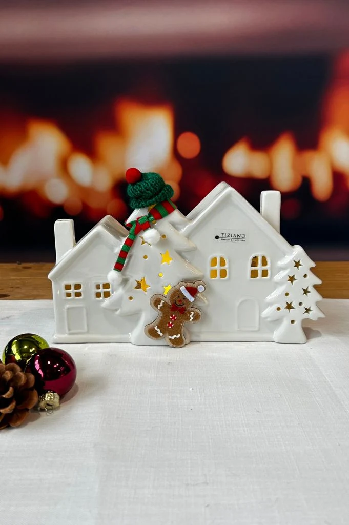 Dekoset Doppelhaus Civorio Xmas mit Dekoration