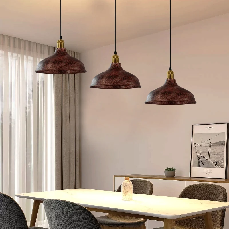 Rustikal Rot Pendelleuchte Fur Esszimmer Hängelampe~3016