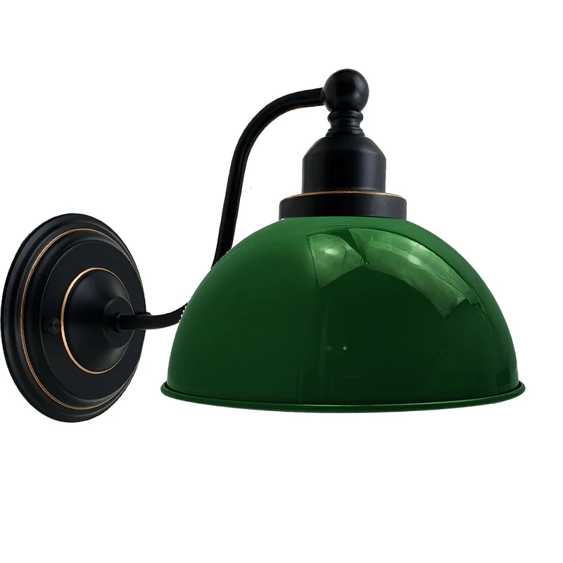 Retro-Kuppel-Wandleuchte, Industrie-Wandleuchte aus Metall ~3211