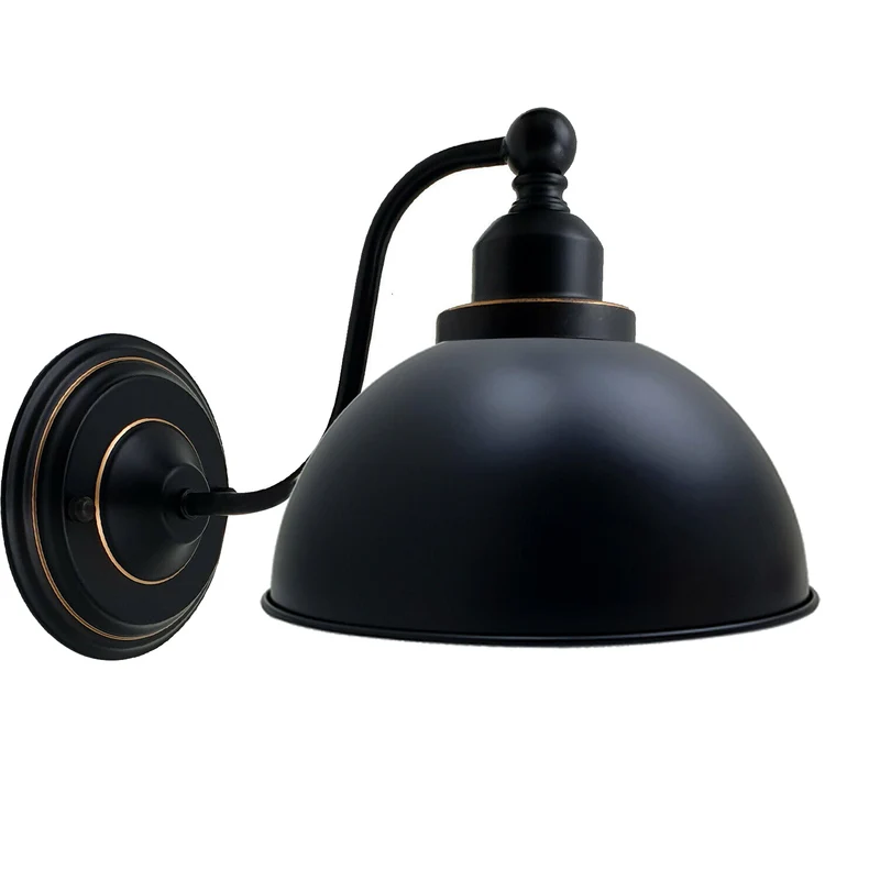 Retro-Kuppel-Wandleuchte, Industrie-Wandleuchte aus Metall ~3211