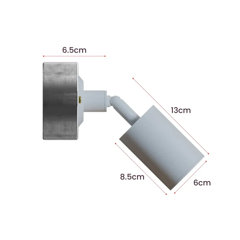 Drehbarer Metall Wandstrahler GU10 Leerrohrleuchte ~3330