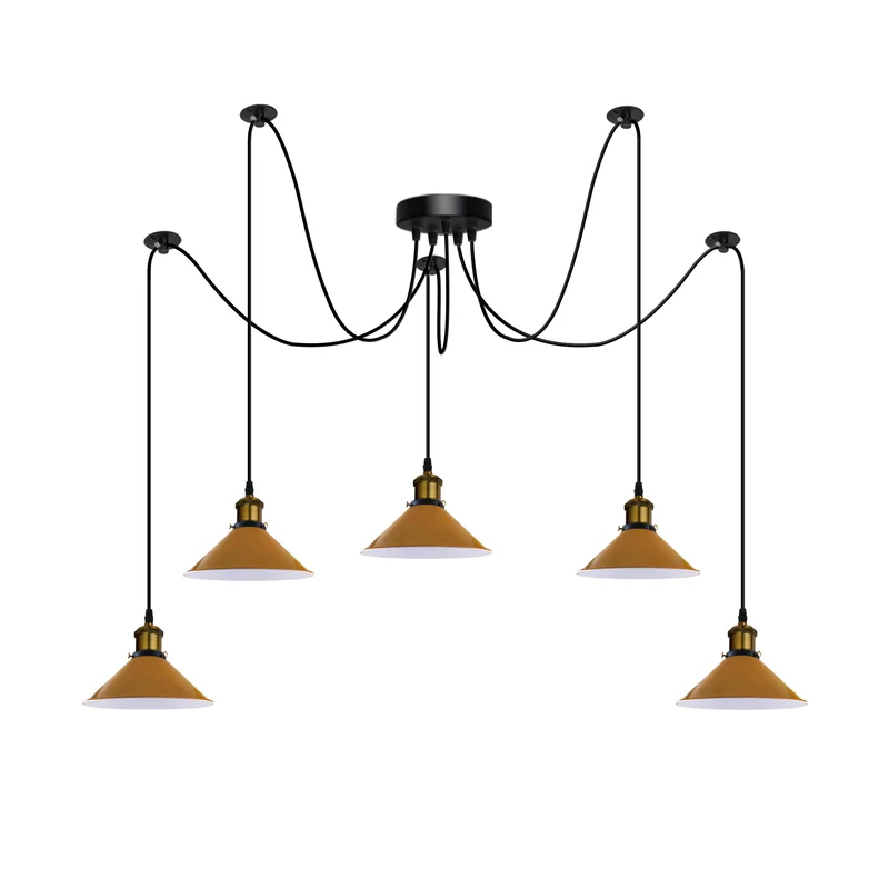 5-WegeVintage Industrial-Stil Spinnenleuchte Hängeleuchte~3082