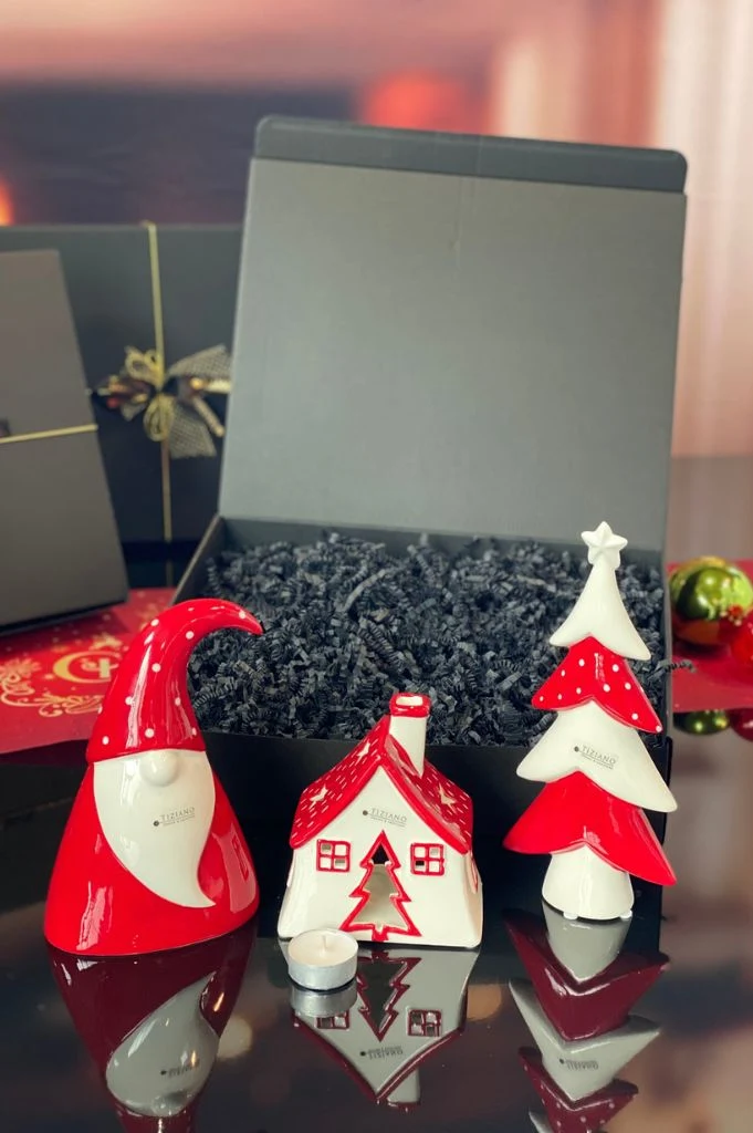 Geschenkbox Teelichthaus Oliveto+Santa Alberto