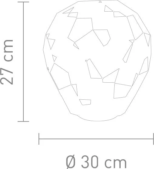 Sompex Belly LED-Tischlampe – geometrisches Design mit Schattenspiel, Weiß, dimmbar