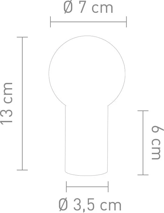Sompex Contro World LED-Glasglobus – drehbare Weltkugel, Chrom, dimmbar, 13 cm