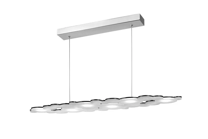 LED Esstischlampe DREAM – Design Hängeleuchte in Wolkenform, schwarz, dimmbar (98 cm)