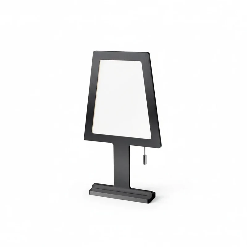 Sompex Steve LED-Tischlampe ultraflach – nur 1 cm tief, Schwarz, Touchdimmer