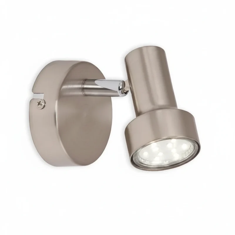 Briloner SUB LED Wandleuchte 1-flammig – schwenk- & drehbar, GU10, matt-nickel, warmweiß