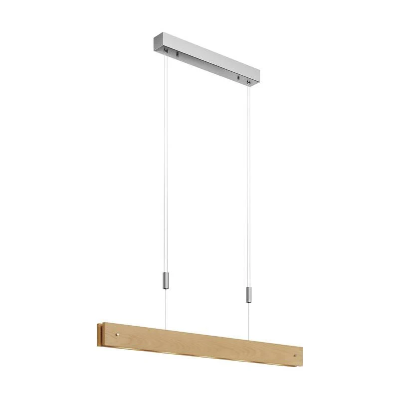 B-Ware Lucande Pendelleuchte Hängelampe LED Holz natur Dimmer höhenverstellbar warmw250