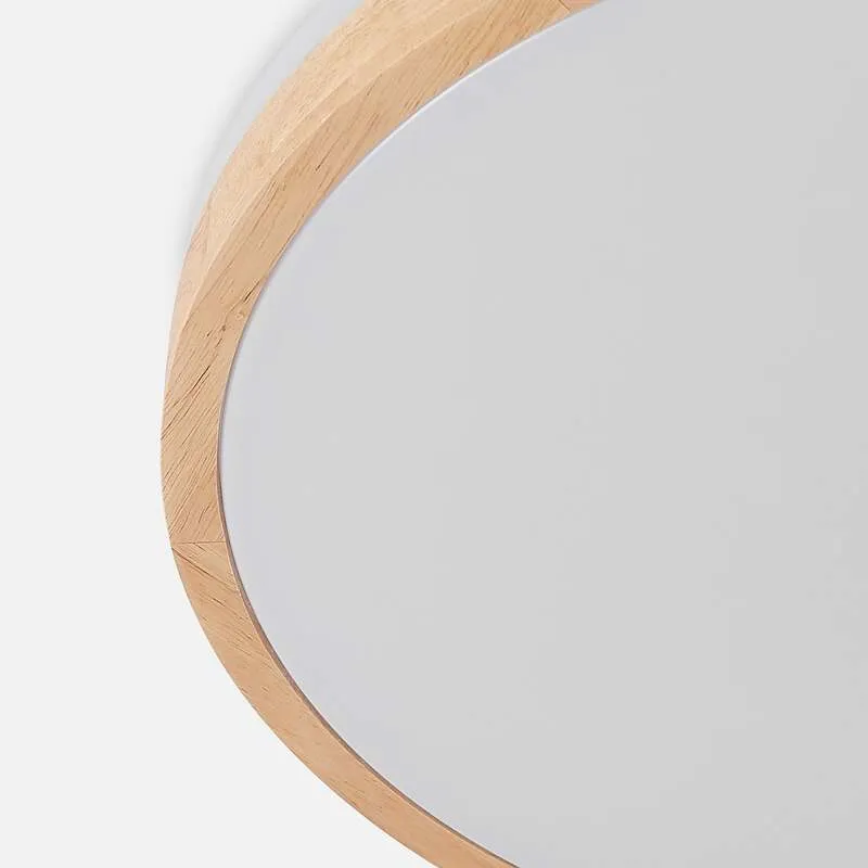 B-Ware Lindby Deckenlampe Leuchte Emiva LED dimmbar Holz weiß Ø49cm CCT 30W 9cm