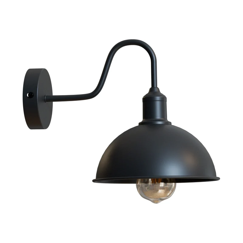 Vintage Farmhouse Wandleuchte – Industrie Barn Light Innen | Ø21 cm | E27 ~3313