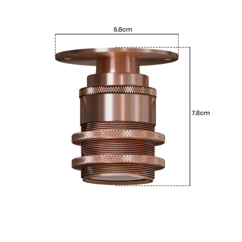 E27 Lampenfassung für Deckenplatten & 20mm Leitungen~3200