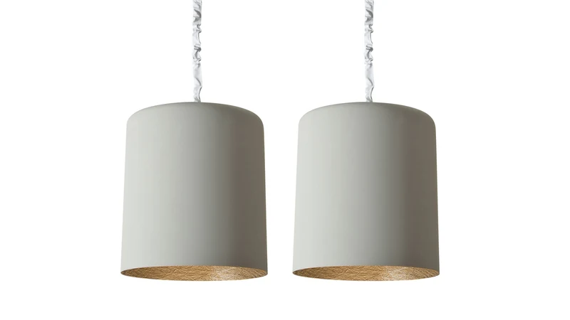 Set 2 Bin Cemento SUSPENSION LAMPE