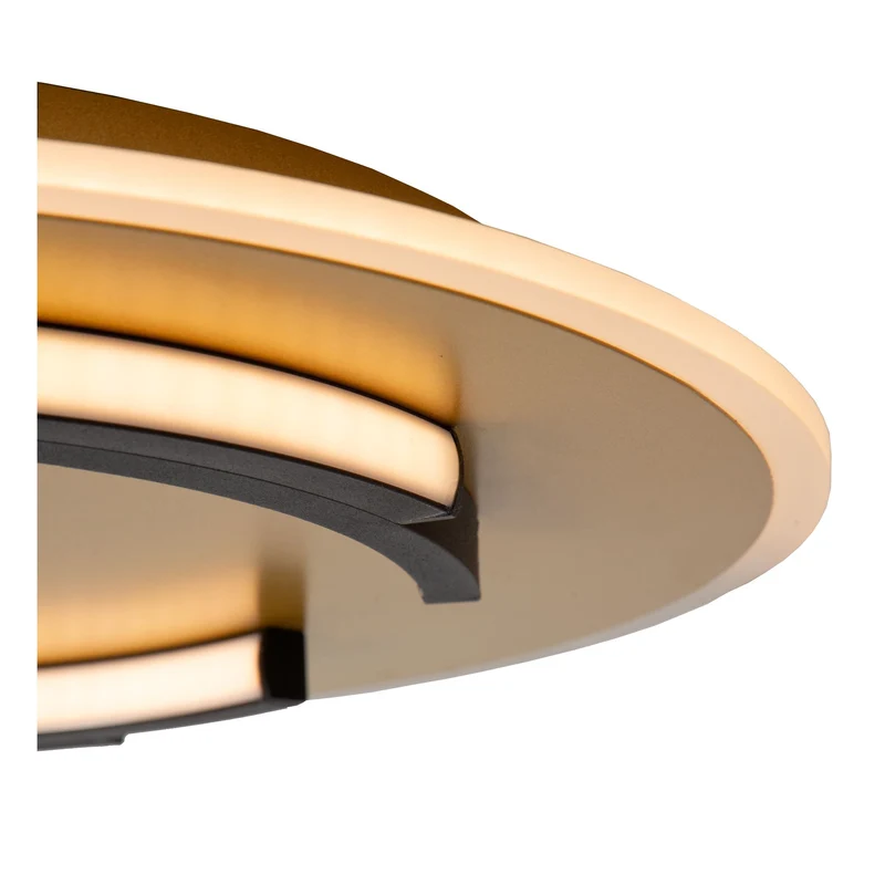 LED-Deckenleuchte Andreas rund Messing 39,6cm