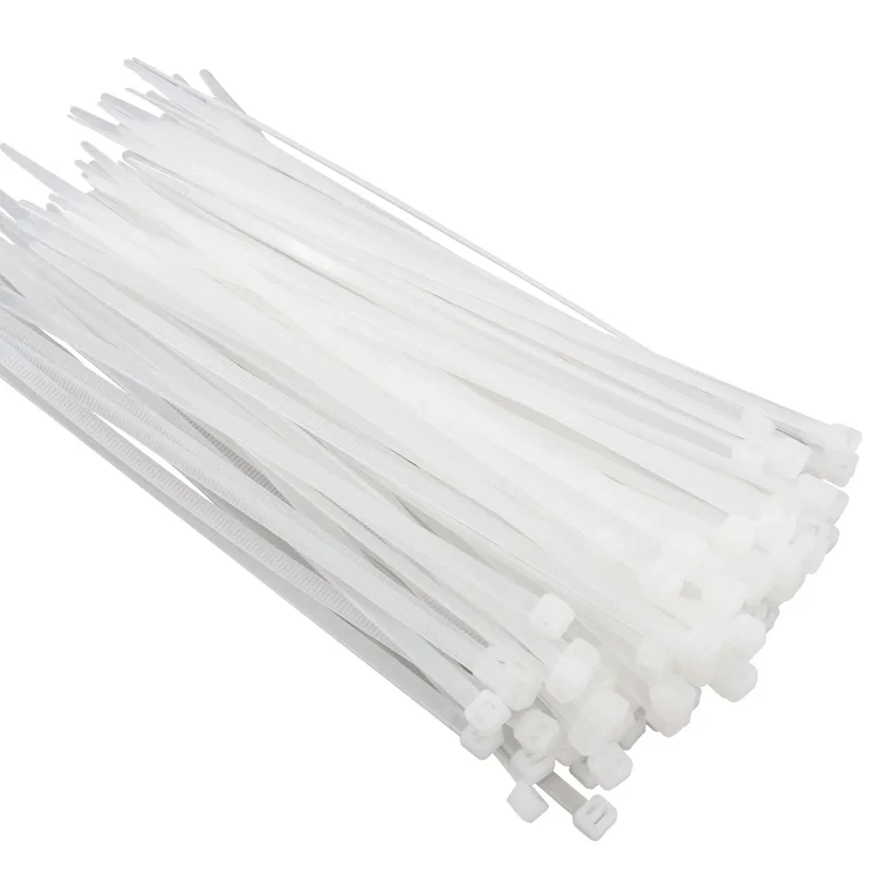 Hochwertige Nylon-Kabelbinder Befestigung Selbstsichernd weiß ~3275