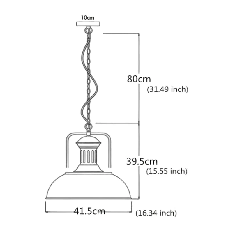 LEDSONE Pendelleuchte Skandinavische Hängelampe E27 ~3271