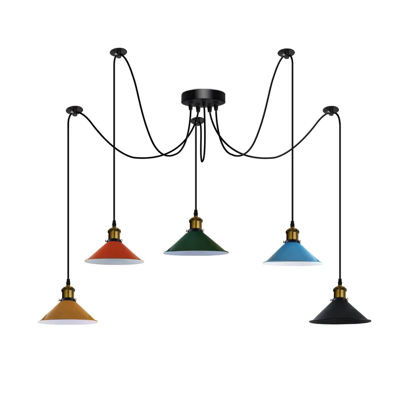 Vintage Industrial Spinnenlampe Deckenleuchte~3084