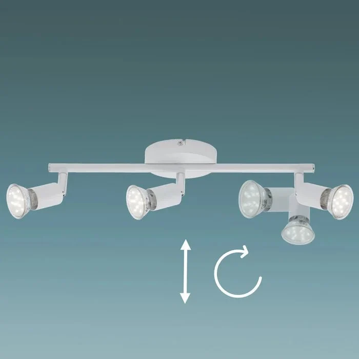 Briloner SIMPLE LED Deckenstrahler 3-flammig – schwenk- & drehbar, GU10, weiß, warmweiß