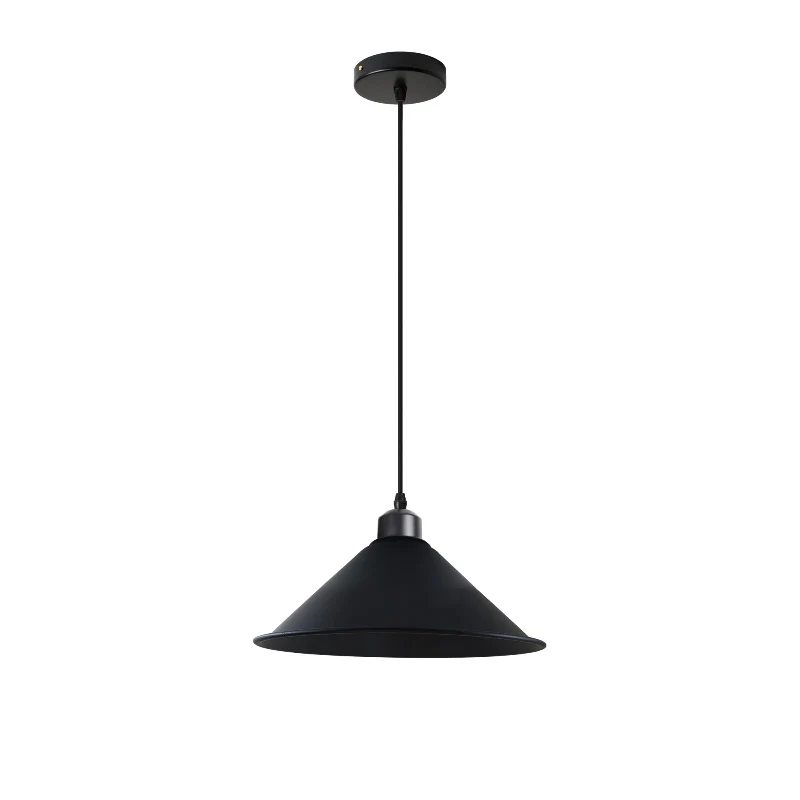 Ledsone Vintage Pendelleuchte Schwarz Ø 22cm ~2994