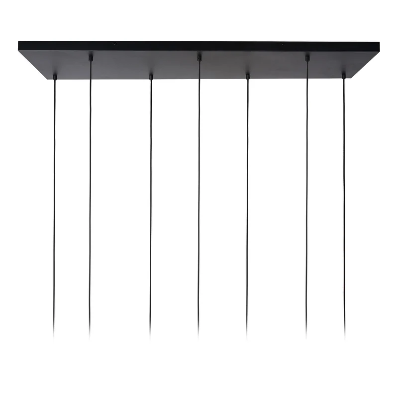 Pendelleuchte Maloto 7-flammig Retro mit Glasschirm