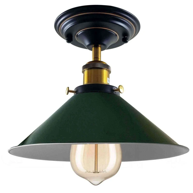 Deckenleuchte Gold Matt – Vintage Industrie Deckenlampe | E27 ~3311