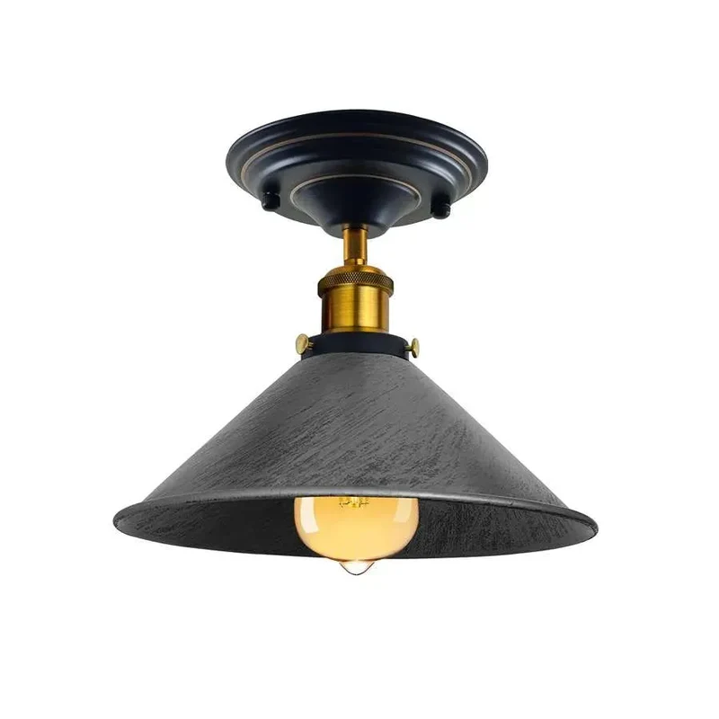 Deckenleuchte Gold Matt – Vintage Industrie Deckenlampe | E27 ~3311