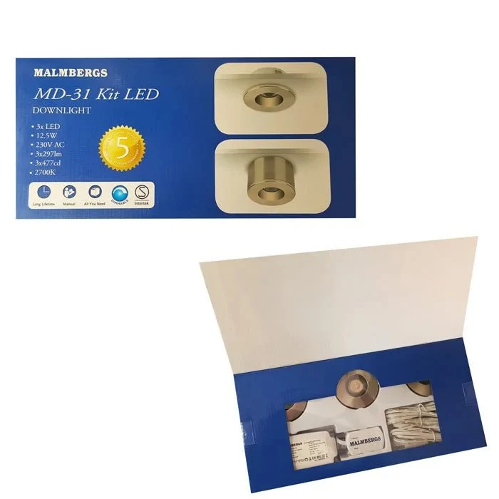 LED Spot Bad 230V – Mini Einbau- & Aufputzleuchte dimmbar IP44 – MD-31 Kit (3er Set)
