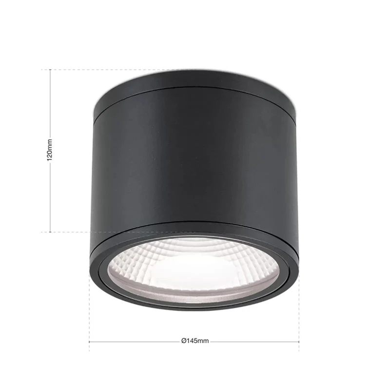 B-Ware Orion LED-Deckenleuchte 3000K 13W IP65 DL 7-665 Ø 14,5 cm Deckenstrahler