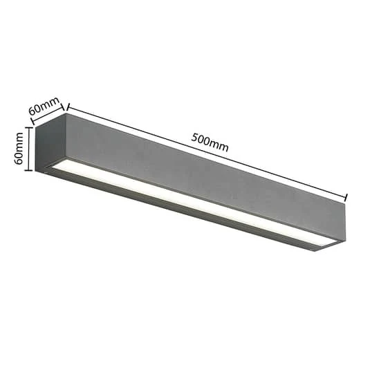 B-Ware Arcchio Lengo LED-Wandleuchte CCT 50cm 1-fl. grafit Wandleuchte Deko-Wandlich988