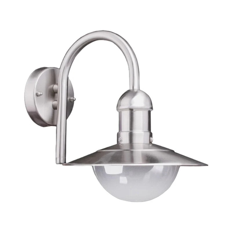 B-Ware Lindby Außenwandleuchte Damion LED Gartenlampe Edelstahl dimmbar IP44 30cm