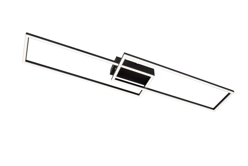 LED-Deckenleuchte Arianne rechteckig CCT 92,5cm Schwarz