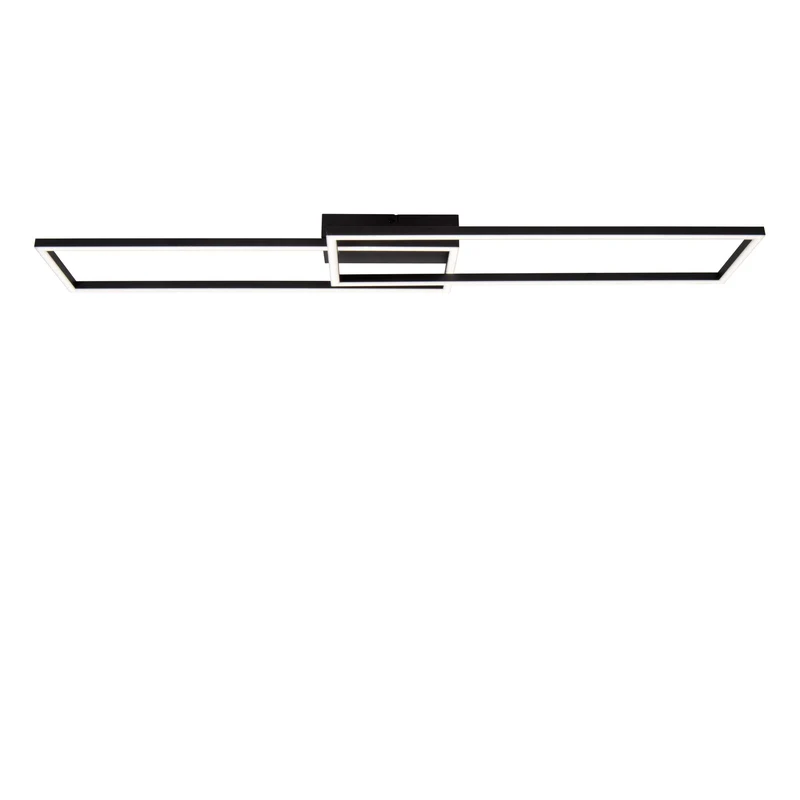LED-Deckenleuchte Arianne rechteckig CCT 92,5cm Schwarz
