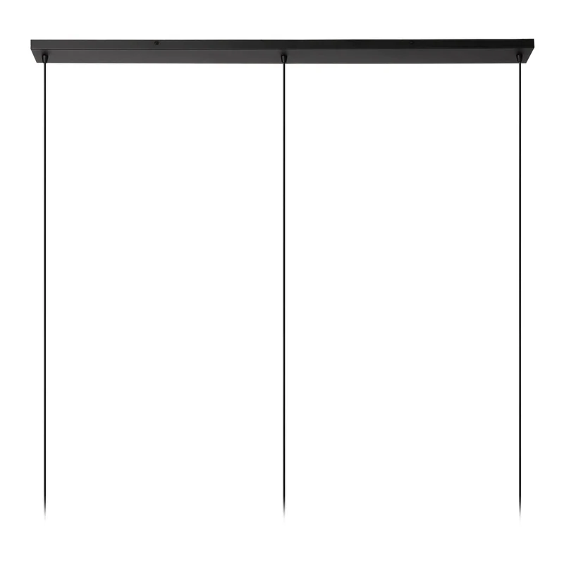 Pendelleuchte Spitze 3-flammig 164x40cm Grau
