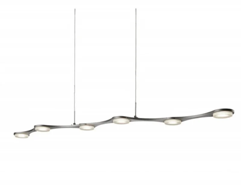 Design Pendelleuchte Smart – LED Esstischlampe mit Gelenken, Alu, dimmbar