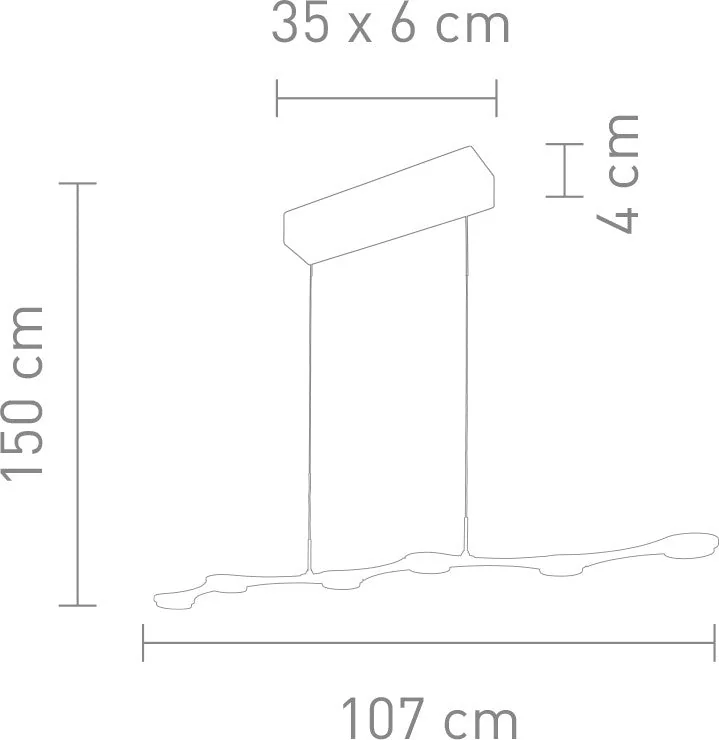 Design Pendelleuchte Smart – LED Esstischlampe mit Gelenken, Alu, dimmbar