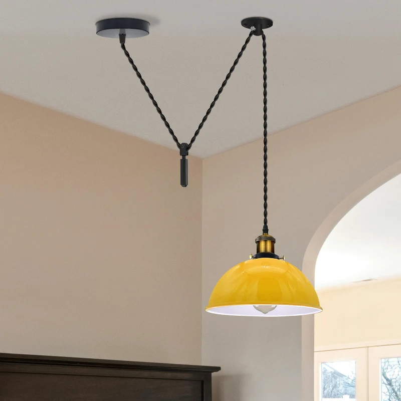 LED Hängelampe E27 |Industrielle Pendelleuchte |Moderne Deckenlampe~3070