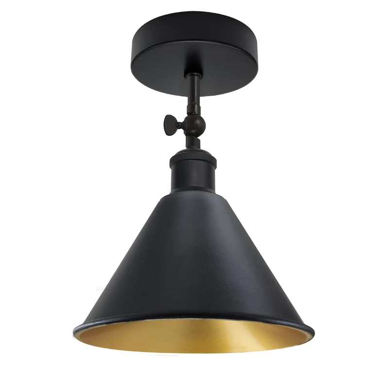 Schwarze Deckenleuchten verstellbar Vintage Deckenlampe~3259