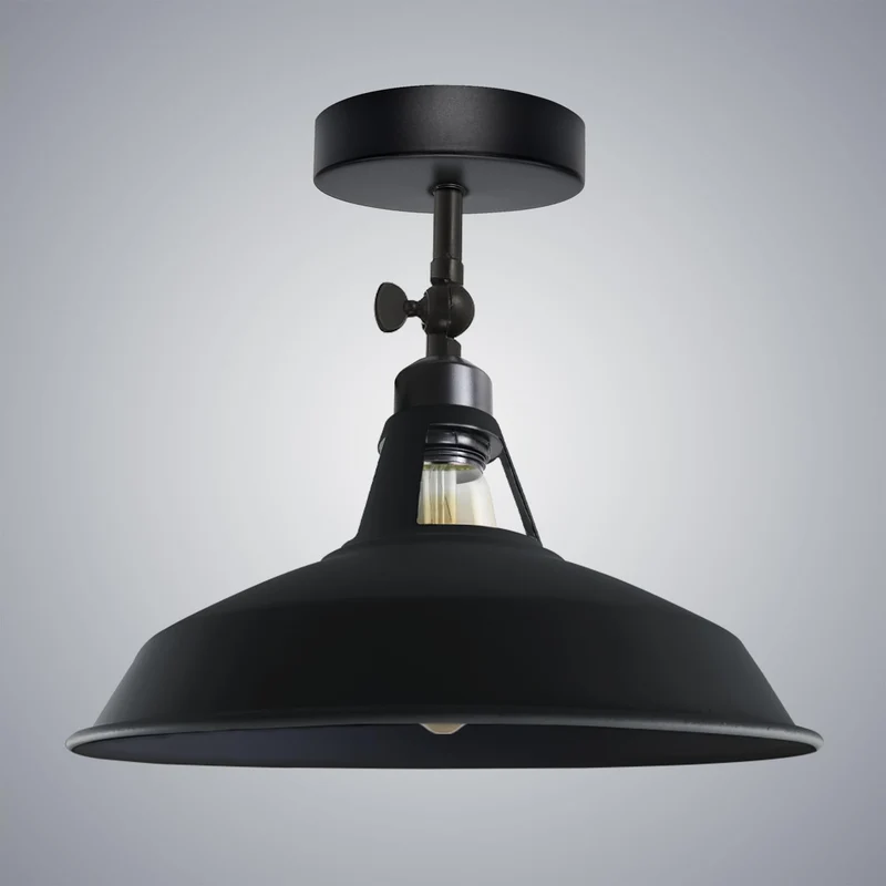 Schwarze Deckenleuchten verstellbar Vintage Deckenlampe~3259