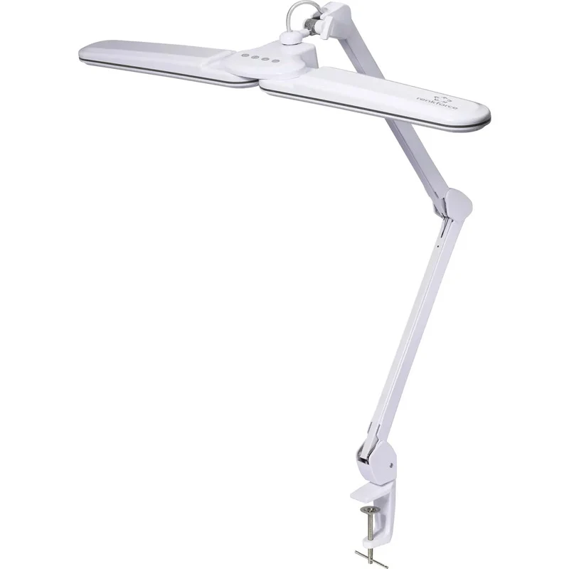 B-Ware Renkforce Klemmleuchte LED RF-7165304 dimmbar 18W warmweiß grau 850x690mm Lampe