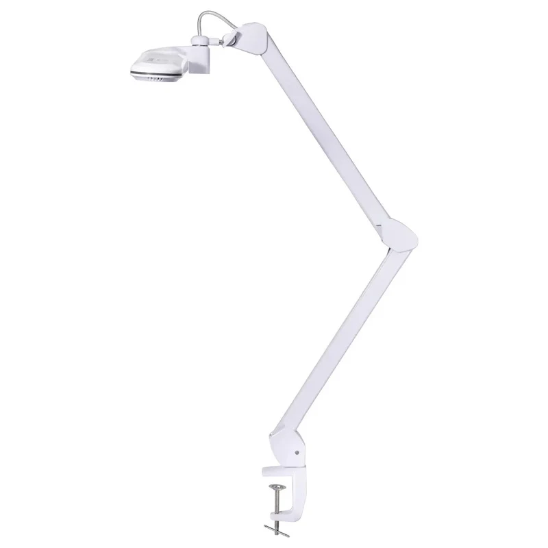B-Ware Renkforce Klemmleuchte LED RF-7165304 dimmbar 18W warmweiß grau 850x690mm Lampe