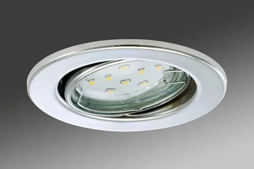 3er Set LED Einbaustrahler Chrom rund schwenkbar GU10 – 68 mm Deckeneinbau inkl. LED
