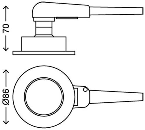 3er Set LED Einbaustrahler Chrom rund schwenkbar GU10 – 68 mm Deckeneinbau inkl. LED