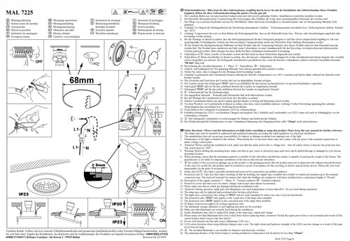 3er Set LED Einbaustrahler Chrom rund schwenkbar GU10 – 68 mm Deckeneinbau inkl. LED
